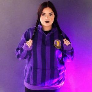 Cakeworthy Wednesday 3/4 zip pullover Small